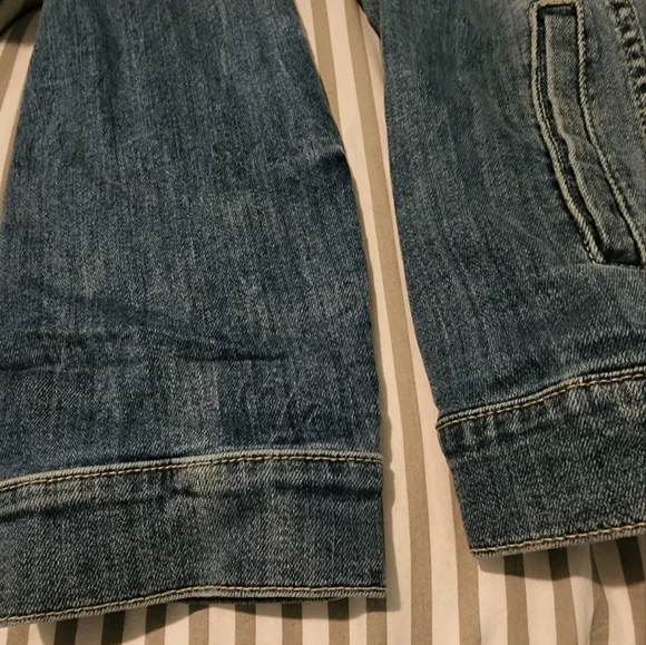 Torrid Blue Jean Jacket with Butterfly and Floral Embroidery - Picture 8 of 11